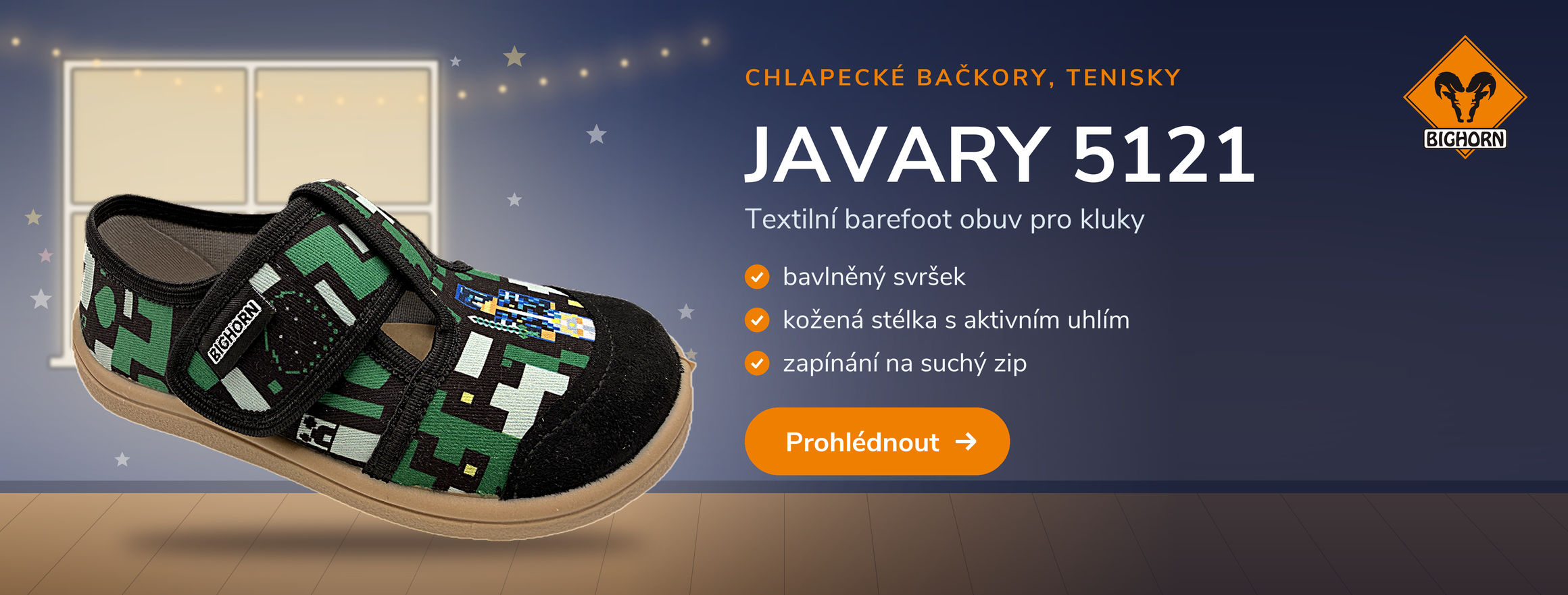 Chlapecká barefoot obuv Bighorn JAVARY 5121